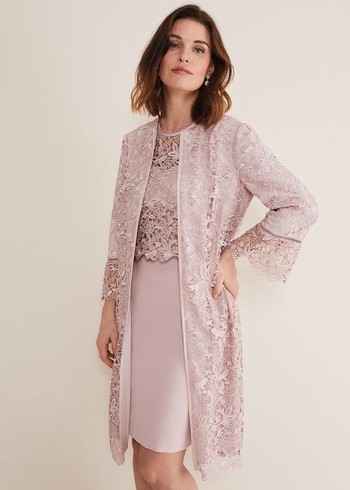 Phase Eight Isabella Lace Jackets Rose Canada | KVZHPY-359